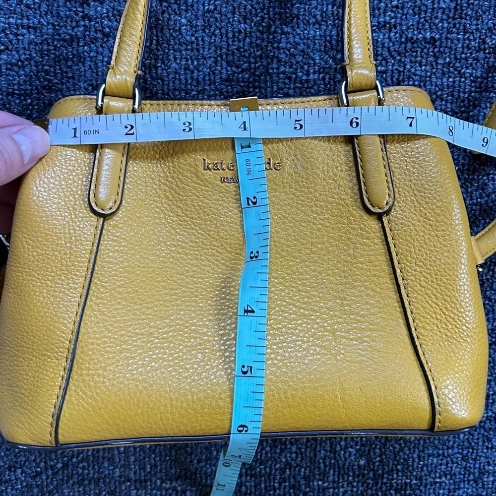 Kate Spade Womens Canary Yellow Jackson Three Compartment Satchel Handbag Small